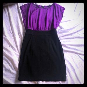 Purple black forever 21 dress, size small